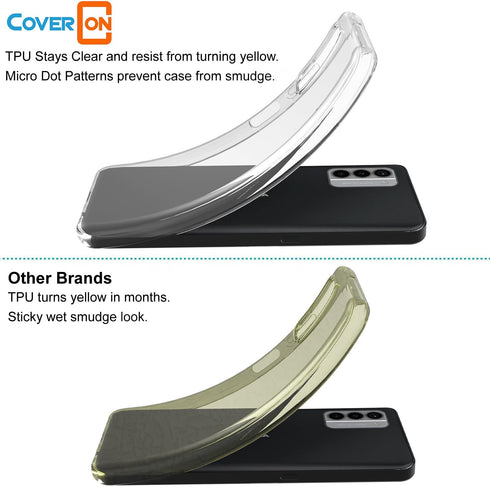 CoverON Designed for Nokia G310 5G Case Clear, Slim Crystal Clear TPU Rubber Flexible Soft Skin Cover Protective Sleeve Fit Nokia G310 / Nokia G42...