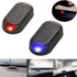 2pcs Car Solar Power Simulated Dummy Alarm Warning Anti-Theft LED Flashing Security Light Fake Lamp (Blue + Red) 2...