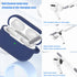 AirPods Pro Case Cover, Military Grade Anti-Fall Soft Silicone Shock-Absorbing Protective AirPods Pro 2nd/1st Generation Case with Keychain and Cl...