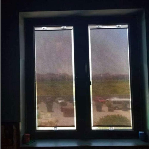 Blackout Blind Curtains with Suction Cups for Windows No Drill Cordless Blinds Temporary Portable Roller Shades UV Protection Window Shades for Ho...