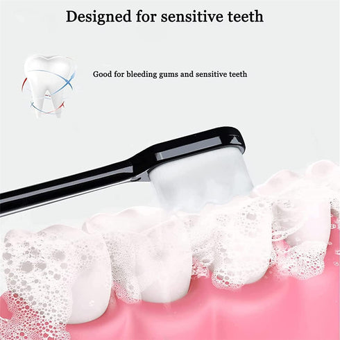 8Packs BREVI Toothbursh, BREVI Nordic-Inspired Premium Nano Toothbrush,Wave Bristle, BREVI Toothbrush Nano, Ultra-fine Soft Toothbrush with 20000 ...