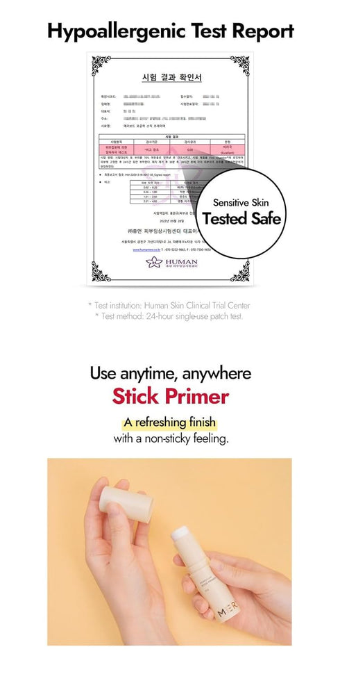 MERYTHOD PORE-CHAK Stick Primer Erasing Mattifying Hard Primer Stick, Filttered Effect, Easy Stick Type, Uneven&Pore Cover 0.4oz...
