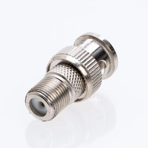 Cctv4Less BNC Male Plug to F Female Jack Adapter Coax Connector (10/20/30/50/100 Pack) (10)...