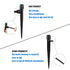 Drip Irrigation Emitters Sprayers for 1/4" Tubing, with Lock Barbed Adjustable 360 Degree Water Flow Drippers Sprayer for Garden Watering System. ...