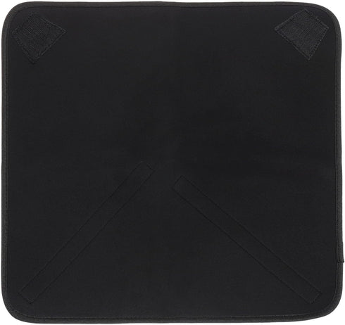 PATIKIL Camera Protective Wrap, 21"x21" Lens Wrap Cloth with Thick Protective Neoprene, Lens Pouch Bag with Hook and Loop for Lens, SLR, Black Gre...