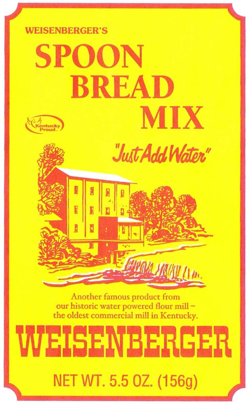 Weisenberger Spoon Bread Mix - Authentic, Old Fashioned, Southern Style Corn Bread Mix - Made From Non GMO Cornmeal - Traditional Cast Iron Spoonb...