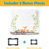 Woodland Animals Baby Stuff, Baby Month Blanket for Newborn Photo Taken - Baby Age Blanket with 2 Frame B34-1...