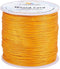 PH PandaHall 116 Yards 0.5mm Waxed Polyester Cords, Waxed Thread Rope Round Thread Gold Beading String Spool for Jewelry Bracelet Necklace Making ...
