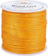 PH PandaHall 116 Yards 0.5mm Waxed Polyester Cords, Waxed Thread Rope Round Thread Gold Beading String Spool for Jewelry Bracelet Necklace Making ...