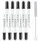 10pcs Dropper 5 Straight Tip + 5 Bent Tip Measured Dropper 1ml Glass Pipette for Lab, Perfume, Essential Oil...