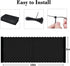 SUNLAX 3'x10' Black Balcony Privacy Screen Fence Windscreen Cover Fabric Shade Netting Mesh Cloth with Grommets UV Protection for Patio, Backyard,...