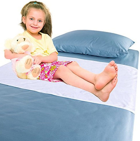 Chummie Luxury Reusable Rayon Bamboo Waterproof Bedding Overlay for Children and Teens with Bedwetting and incontinence, Soft Rayon Bamboo Fibers ...