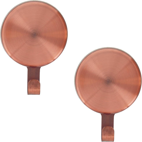 Haute Decor Attract Magnetic Wreath Hanger (Copper) - Set of 2 Magnets - for 2 Metal Doors/Surfaces or 1 Single-Pane Glass Door/Window - Holds up ...
