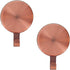 Haute Decor Attract Magnetic Wreath Hanger (Copper) - Set of 2 Magnets - for 2 Metal Doors/Surfaces or 1 Single-Pane Glass Door/Window - Holds up ...