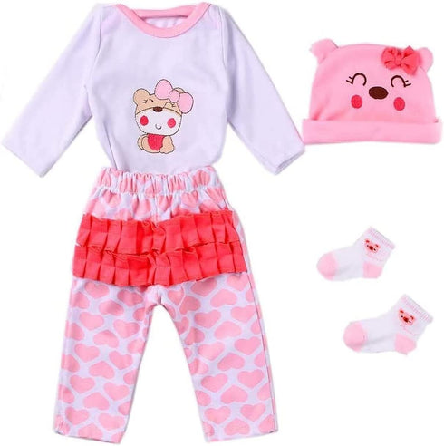 MAIHAO Reborn Baby Dolls Clothes for 17-22 Inch Newborn Baby Doll Girl, Baby Doll Clothes Outfit Accessories fit 17-22 Inch Baby Doll Girl?Cute Be...