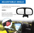 Blind Spot Mirror, Double Glass Convex Rearview Mirror, Adjustable HD Wide Angle Auxiliary Side View Mirror with Frame for Most Vehicles, Universa...