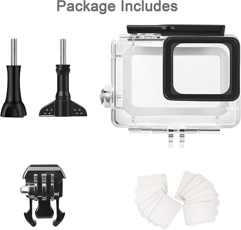 60M/196FT Waterproof Housing Case for Go Pro Hero 7/6/5 Black(2018), Waterproof Case Diving Protective Housing Shell with Touchable Cover for Go P...