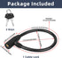 19.7" Secure Black Refrigerator Lock with Keys Childproof Cable Lock for French Door Fridge & Kitchen Cabinet 1-Pack...