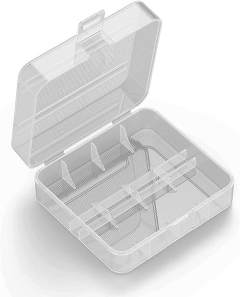 Heyiarbeit Battery Storage Case Holder Box for 2 26650 Batteries, Clear Color (2 Pack)...