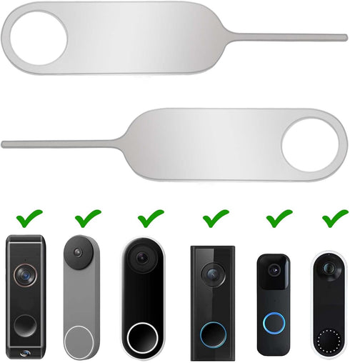 2-Pack Doorbell Key Tool, Doorbell Opening Pin Tool, Release Removal Pin Security Key Replacement Tool Compatible with Arlo, Nest and Eufy Video D...