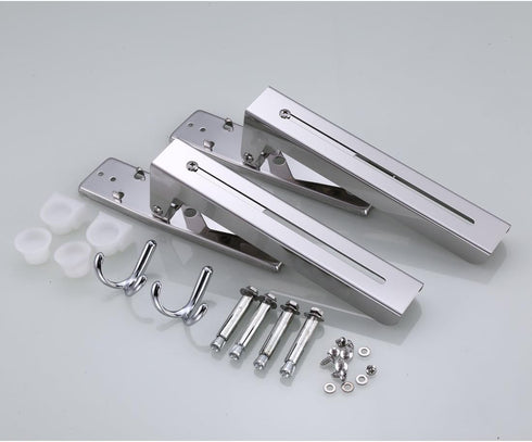 MOTONG Stainless Steel Microwave Oven Wall Mount Stand Holder Shelf with Removable Hook...