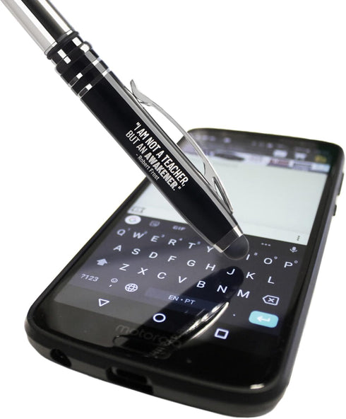Engraved Teacher Gift Pen - 3-in-1 Pens For Teachers - LED Light and Stylus Tip - Best Teacher Gifts For Women Men - Cool Teacher Appreciation Gif...