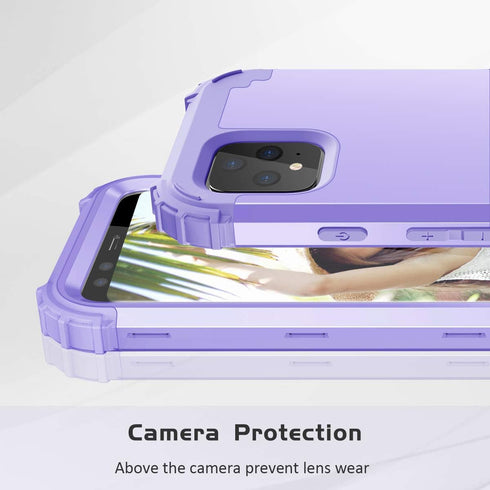 Phone Case for Google Pixel 4 Hard Cover Shockproof Soft Silicone Bumper Hybrid Three Layer Heavy Duty Protective Wireless Charging Cell Accessori...