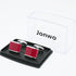 Rectangle Red Gemstone Cufflinks for Men Women In Gift Case Silver Elegent Men's Cufflinks Jewelry Set for Wedding Party Anniversary Business Even...