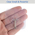 Adhesive Wall Hooks for Hanging Heavy Duty 13lbs, No Damage Picture Frames Hangers for Home and Office, Sticky Hooks for Kitchen Bathroom, Transpa...