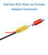 YQMAJIM Backup Camera Video Cable CVBS RCA Male Connector to 4 PIN Female Adapter Wire...