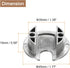 uxcell Cable Hole Cover 1-3/8"(35mm) Zinc Alloy Desk Cable Wire Cord Grommet Hole Cover for Office Computer Desk Wire Organizer, Brushed Silver...
