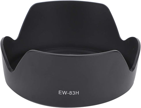 Camera Lens for Canon 2PCS EW-83H Plastic Camera Mount Lens Hood Fit for Canon EF 24-105mm f/4L is USM LensBlack...