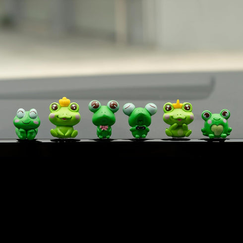 Frogs Car Dash Decoration Rear View Mirror Ornament, 6PCS Funny Dashboard Decoration Cute Car Accessories...