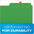 Pendaflex Fastener Folders, 2 Fasteners, Letter Size, Green, 1/3 Cut Tabs in Left, Right, Center Positions, 50 per Box (22140GW)...