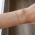 Tasiso Dainty Gold Bracelets for Women Cute Tiny Sideways Cross Bracelets Layered Pearls Herringbone Chain Toggle Clasp Bracelet Minimalist Handma...