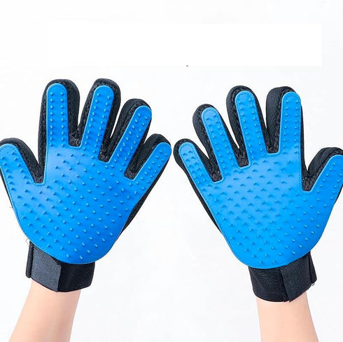 Luxury Pet Grooming Gloves - Perfect Brushes for Cats, Dogs Hair Remover - Enhanced 259-Silicone Tip Design for Superior Shedding and Massage, Ski...