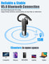 Link Dream Bluetooth Earpiece Wireless CVC8.0 Headset for Cell Phone Dual Mic Noise Canceling Handsfree Phone Earpiece with Mute 20Hrs Talk Time 1...