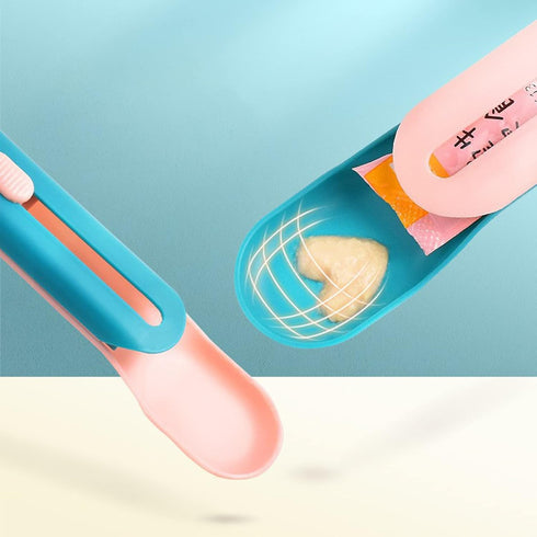 Pet Feeder Cat Strip Squeeze Spoon, Cat Wet Treats Dispense, Multi Functional Pet Spoons Cat Feeder,Cat Wet Food Spoon Feeding Pet Food Spoon Cat ...