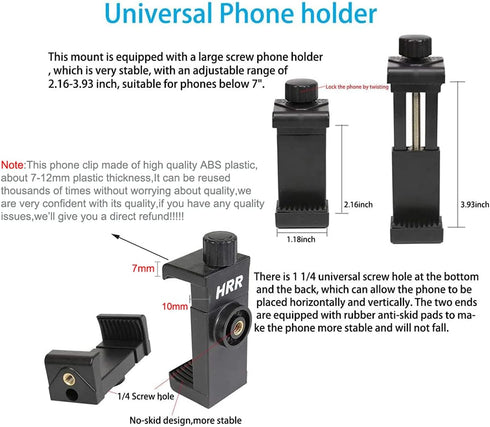 PellKing Mobile Phone Chest Strap Harness Mount Head Strap Holder Kit for POV/VLOG,Cell Phone Clip Compatible with iPhone,Samsung,GoPro Hero 9, 8,...