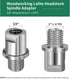 Lathe Headstock Spindle Adapter,Converts 5/8" Shopsmith to 1" x 8TPI for Woodworking Lathe...