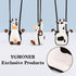 YGMONER Swinging Cow Car Interior Rearview Mirror Hanging Accessories (Cow)...