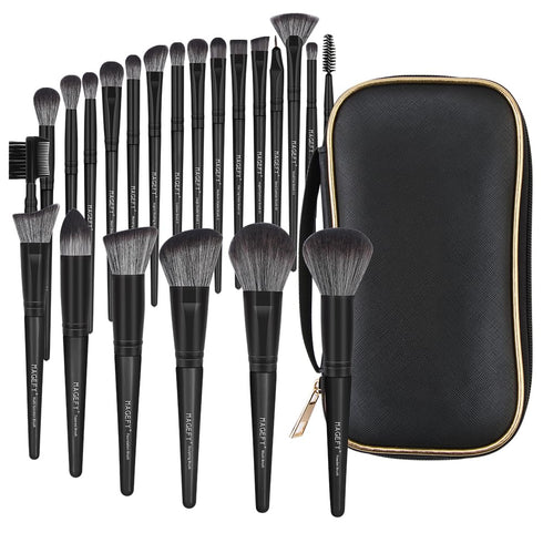 MAGEFY Makeup Brush Set, 22 Pcs Premium Synthetic Makeup Brushes Foundation Eyeshadow Brush Powder Blush Concealers Brush Set Travel Makeup Brushe...