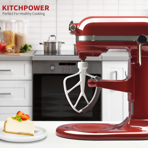 6 Quart Flex Edge Beater for Bowl-Lift Stand Mixers, Paddle Attachment Mixer Accessory...