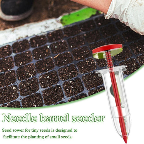 Mini Sowing Seed Dispenser, Small Sower Seed Spreader Manual Handheld Seed Planter Mini Hand Spreader Garden Seed Planter for Carrot, Lettuce, Gra...