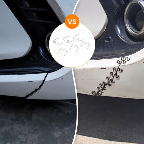 Mtsooning 1000 PCS Car Bumper Repair Pre Cut Wave Staples, Welding Rods Hot Staple Machine Plastic for Repair Auto Dashboards Lamp Holders Rings D...