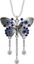 Bling Car Hanging Ornament Butterfly Charm,Car Mirror Decor Hanging,Car Mirror Charm,Car Mirror Hanging Accessories(A)...