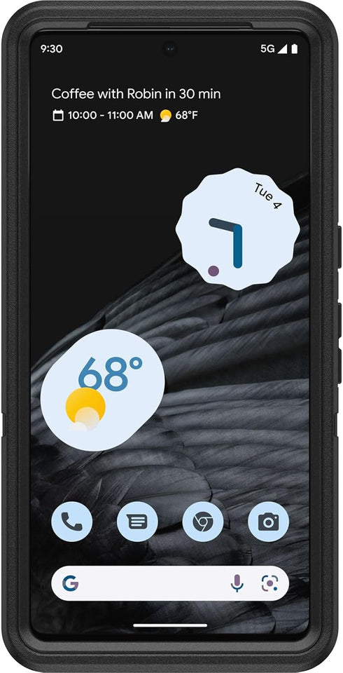 OtterBox Defender Series Case for Google Pixel 7 Pro (Only) - Case Only - Microbial Defense Protection - Non-Retail Packaging - Black...