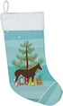 Caroline's Treasures BB9273CS Percheron Horse Christmas Christmas Stocking, Teal Fireplace Hanging Stockings Christmas Season Party Decor Family H...