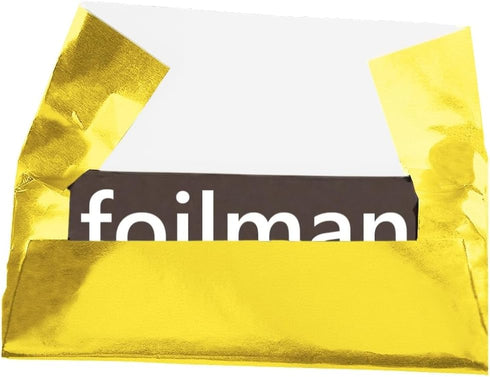 Foil Wrapper - Pack of 100 Candy Bar Wrappers with Thick Paper Backing - Folds and Wraps Well - Best for Wrapping 1.55Oz Candies/Chocolate Bars/Gi...