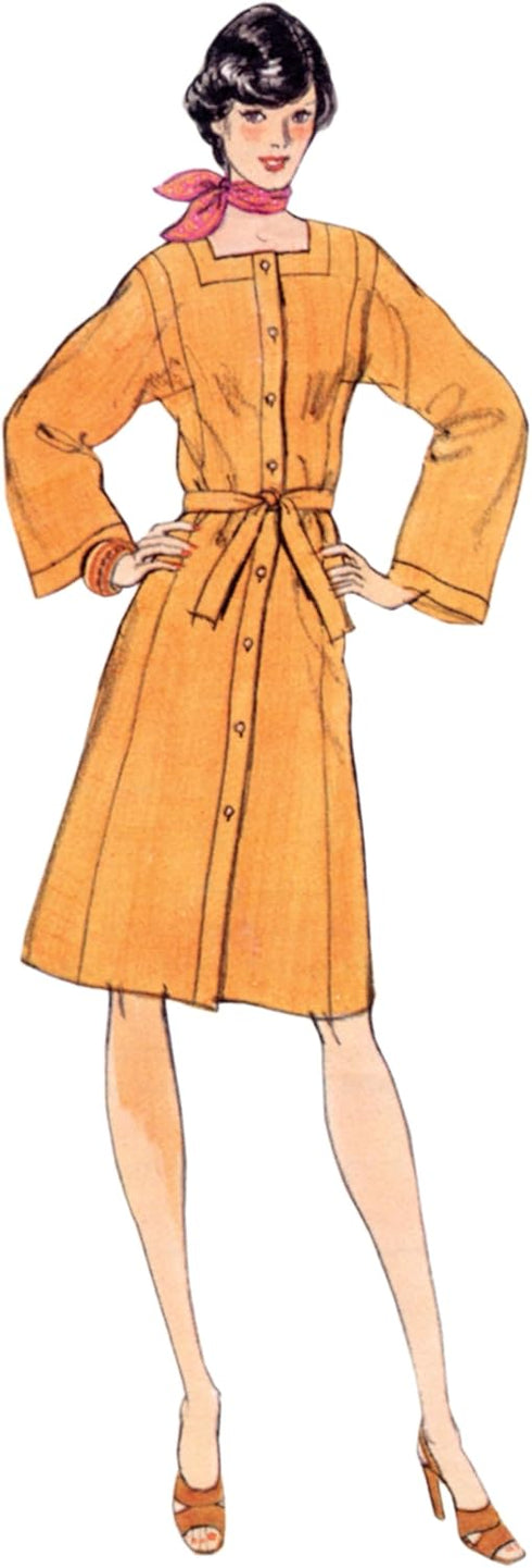 Vogue Misses' 1974 Vintage Dress Sewing Pattern Packet, Design Code V1948, Sizes 8-10-12-14-16...